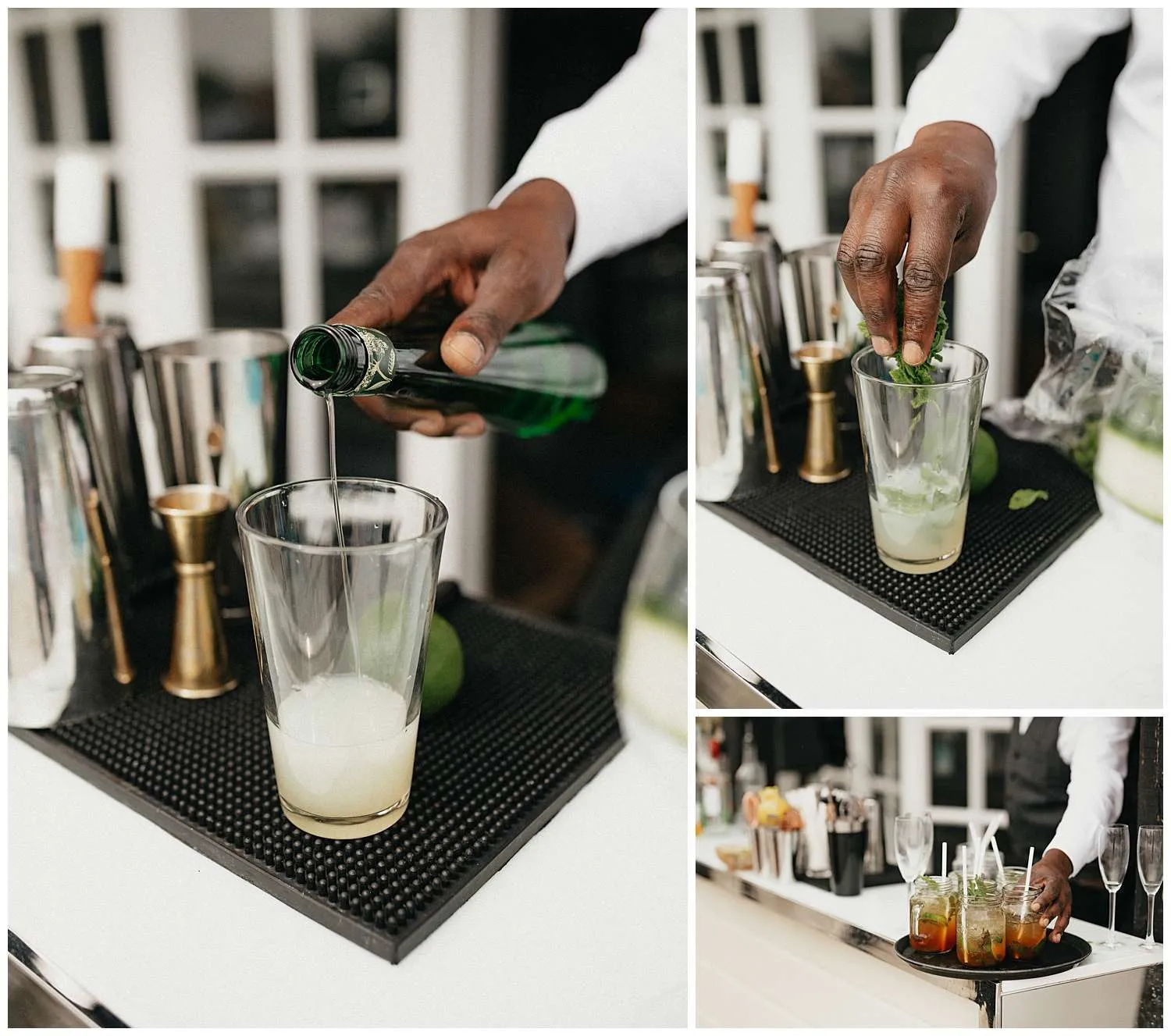Colchester Wedding Photography - Images of a cocktail being made