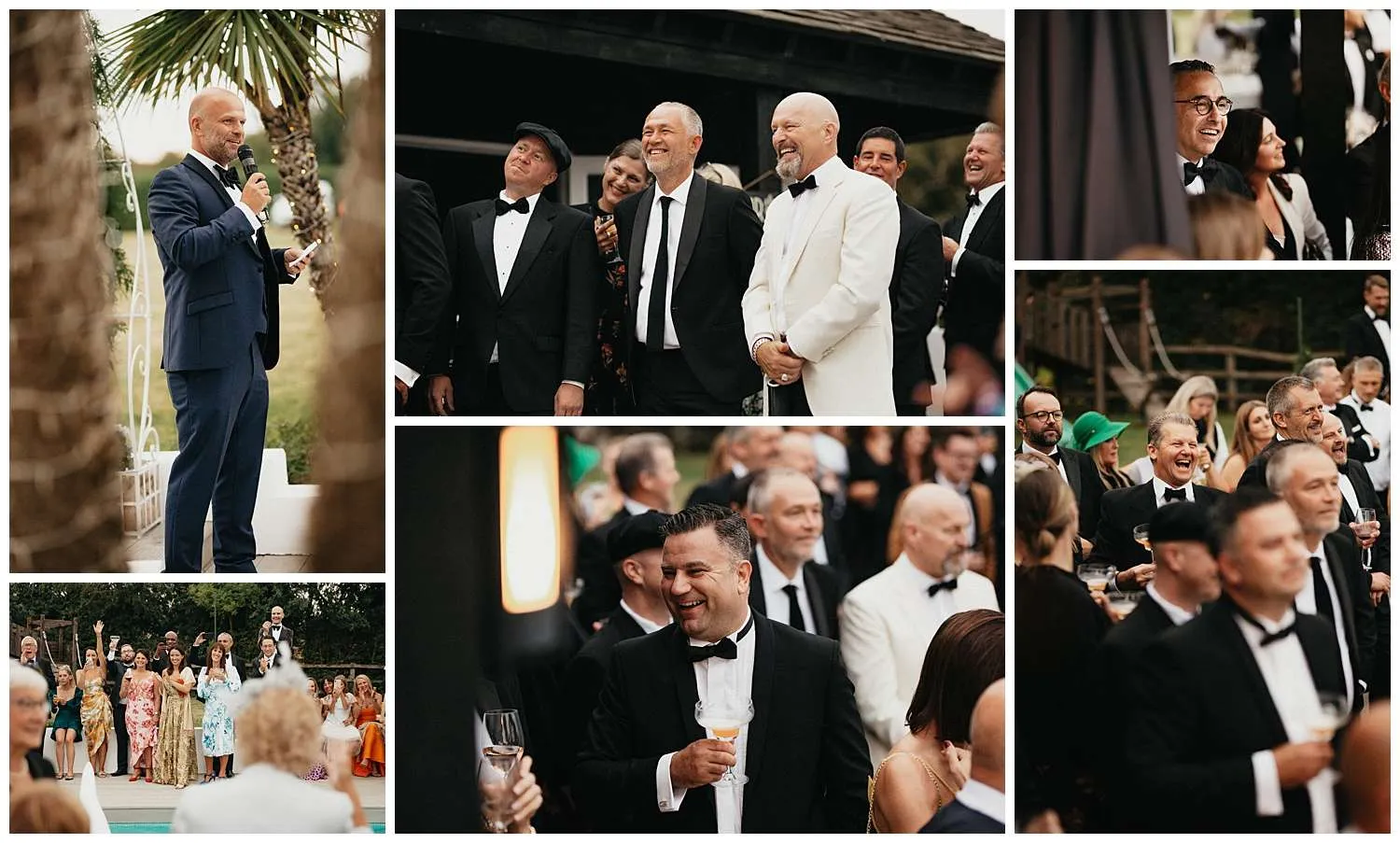 Colchester Wedding Photography - Guests laugh during speeches