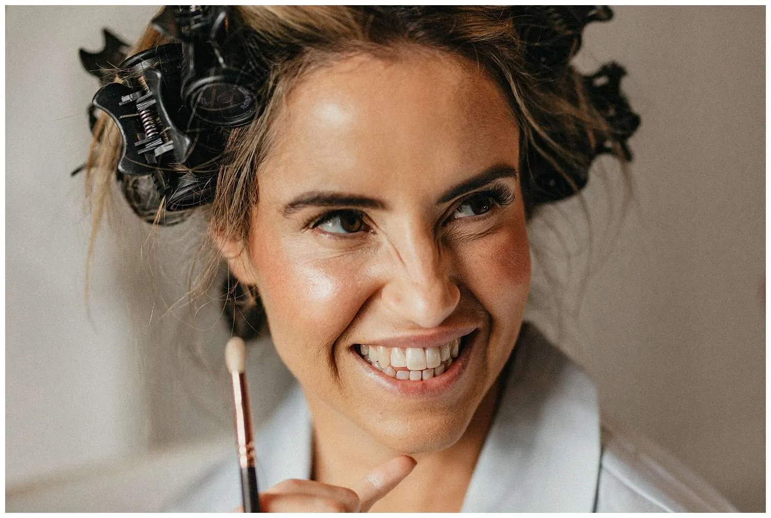 Portrait of a bridesmaid smiling
