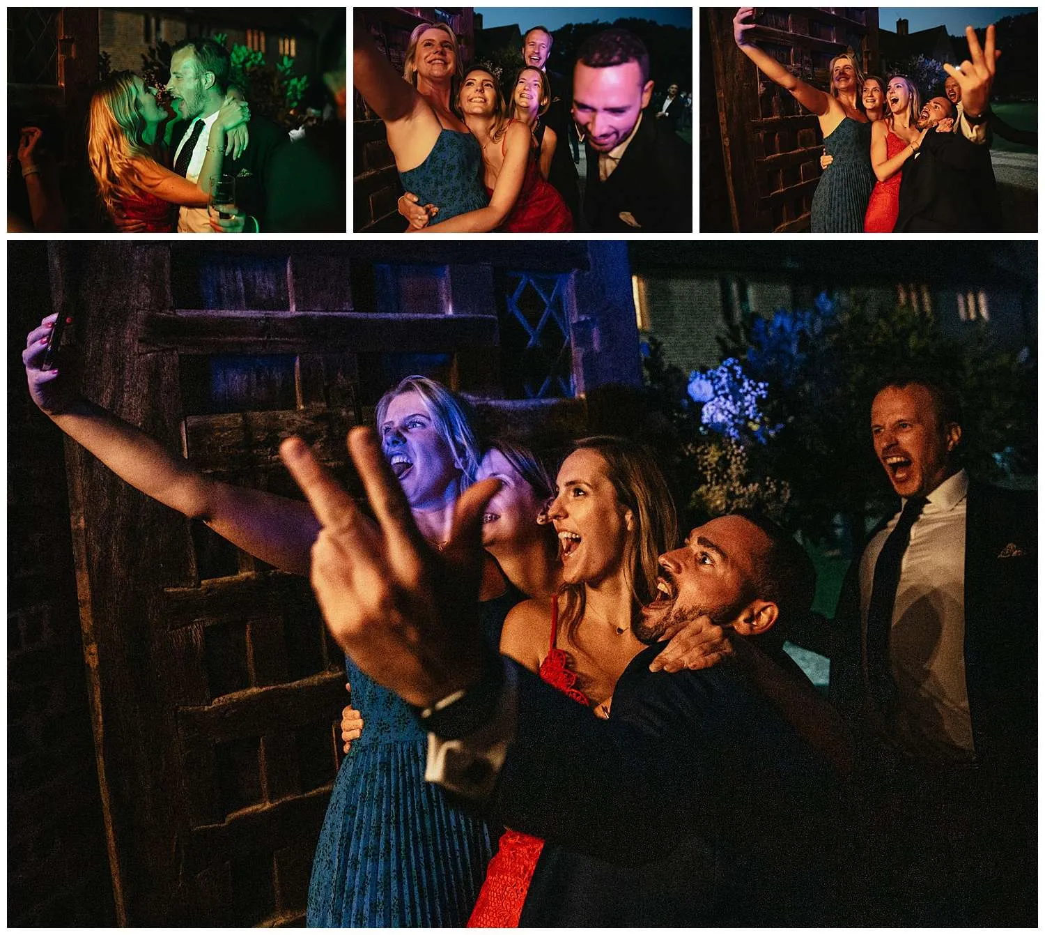 Leez Priory Wedding Photography - Guests having fun on the dance floor