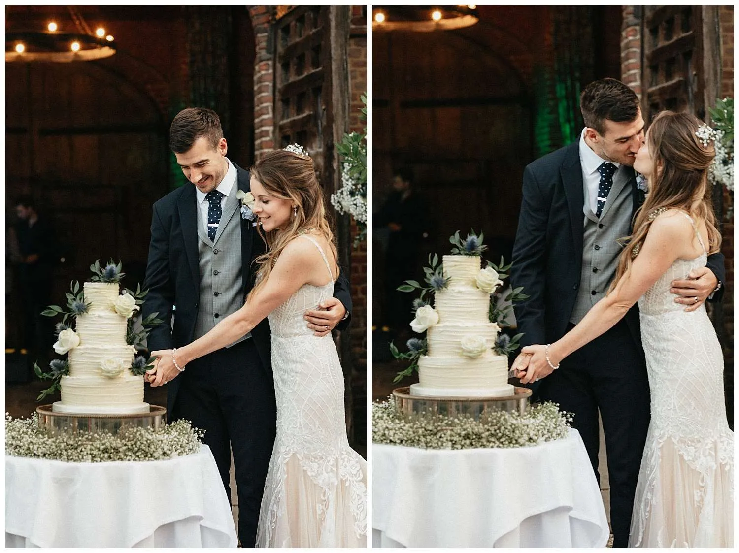 The cutting of the cake