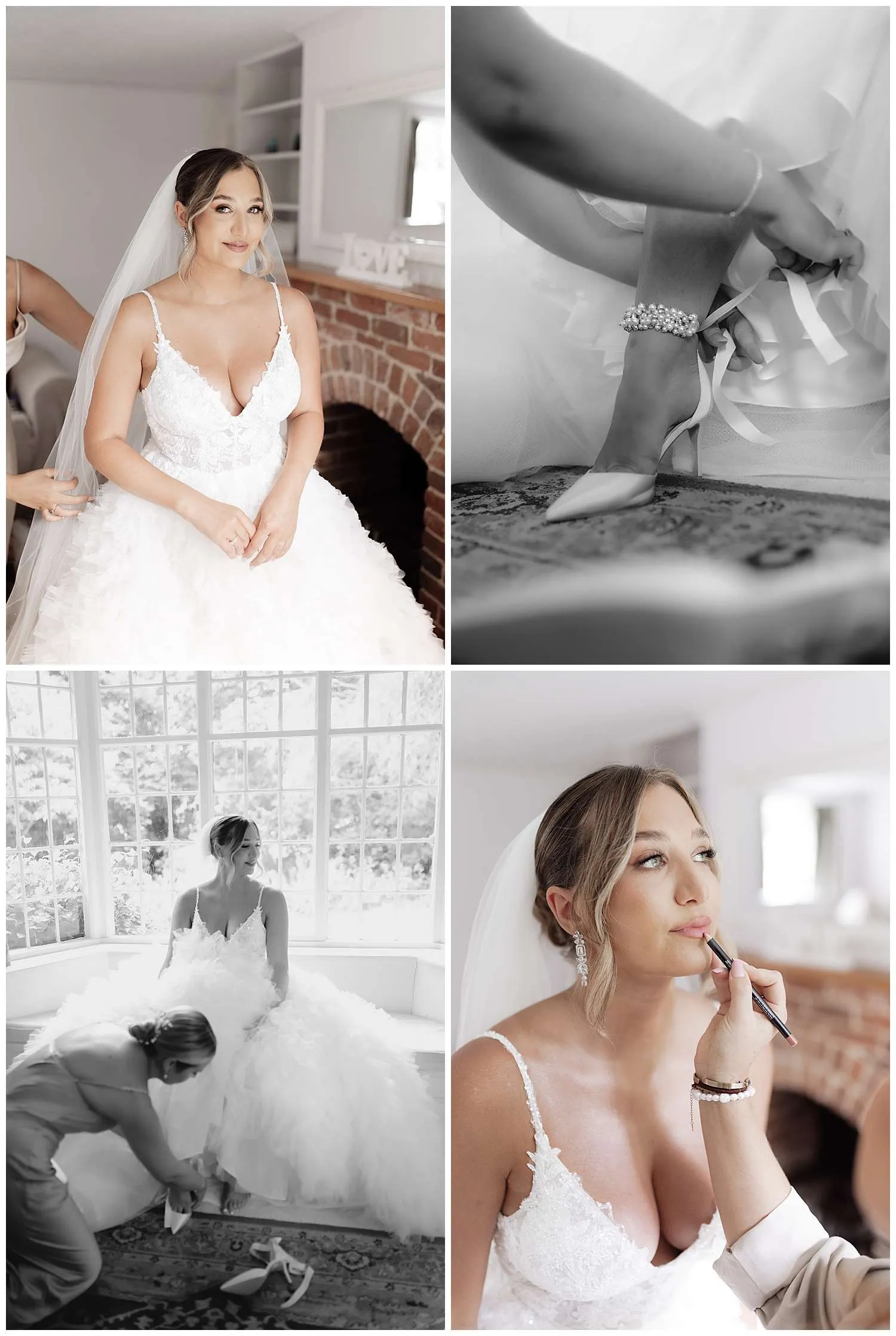 Hedingham Castle Wedding Photographer - Bride getting ready
