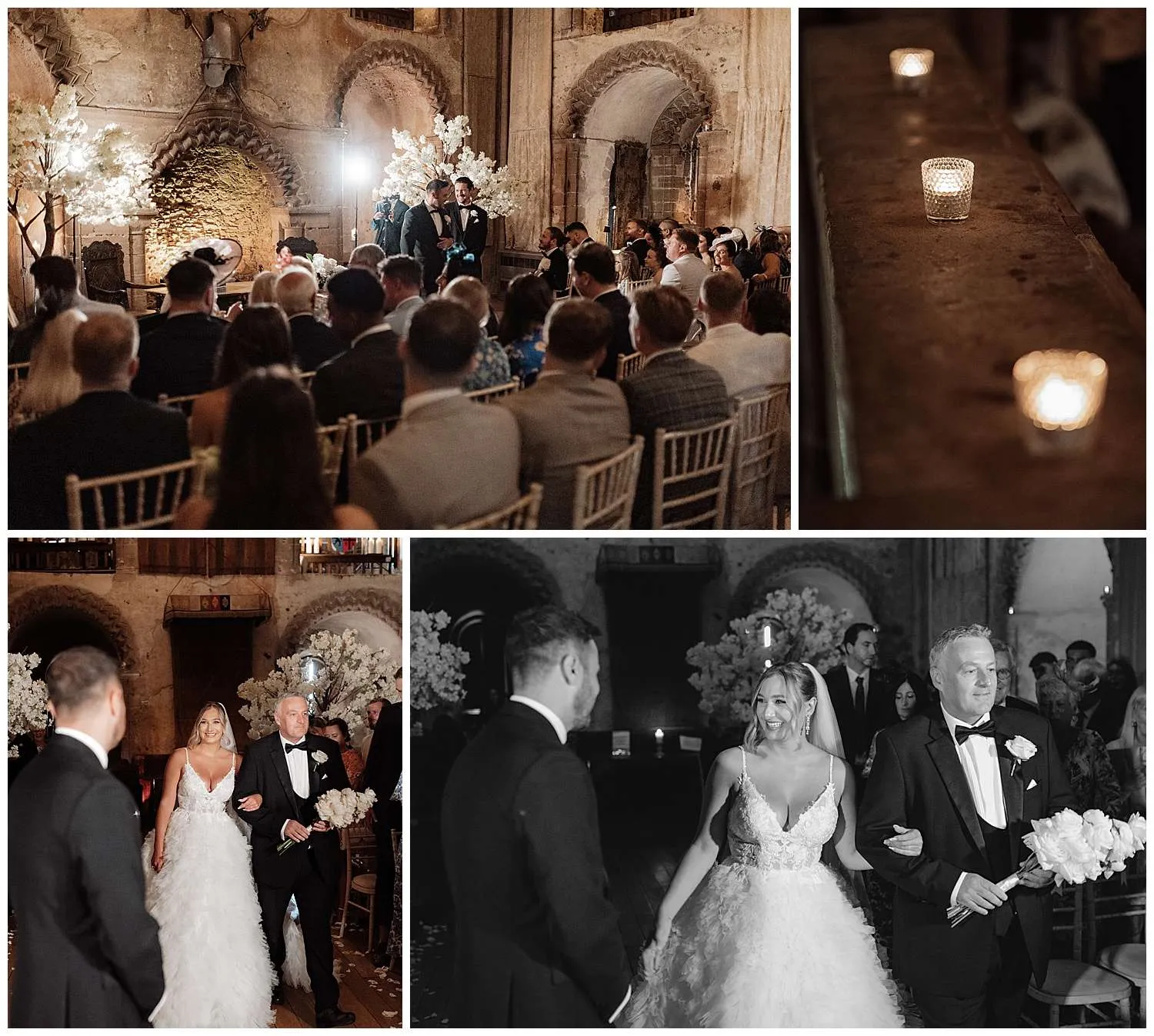 The ceremony begins at Hedingham Castle