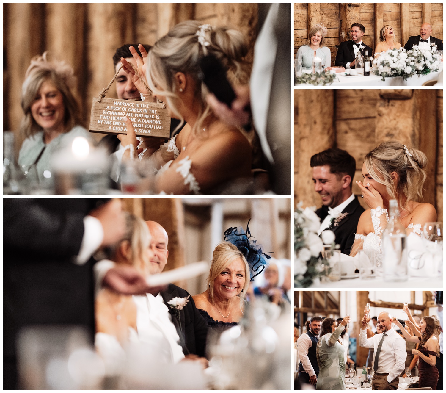 The speeches in the barn after the meal