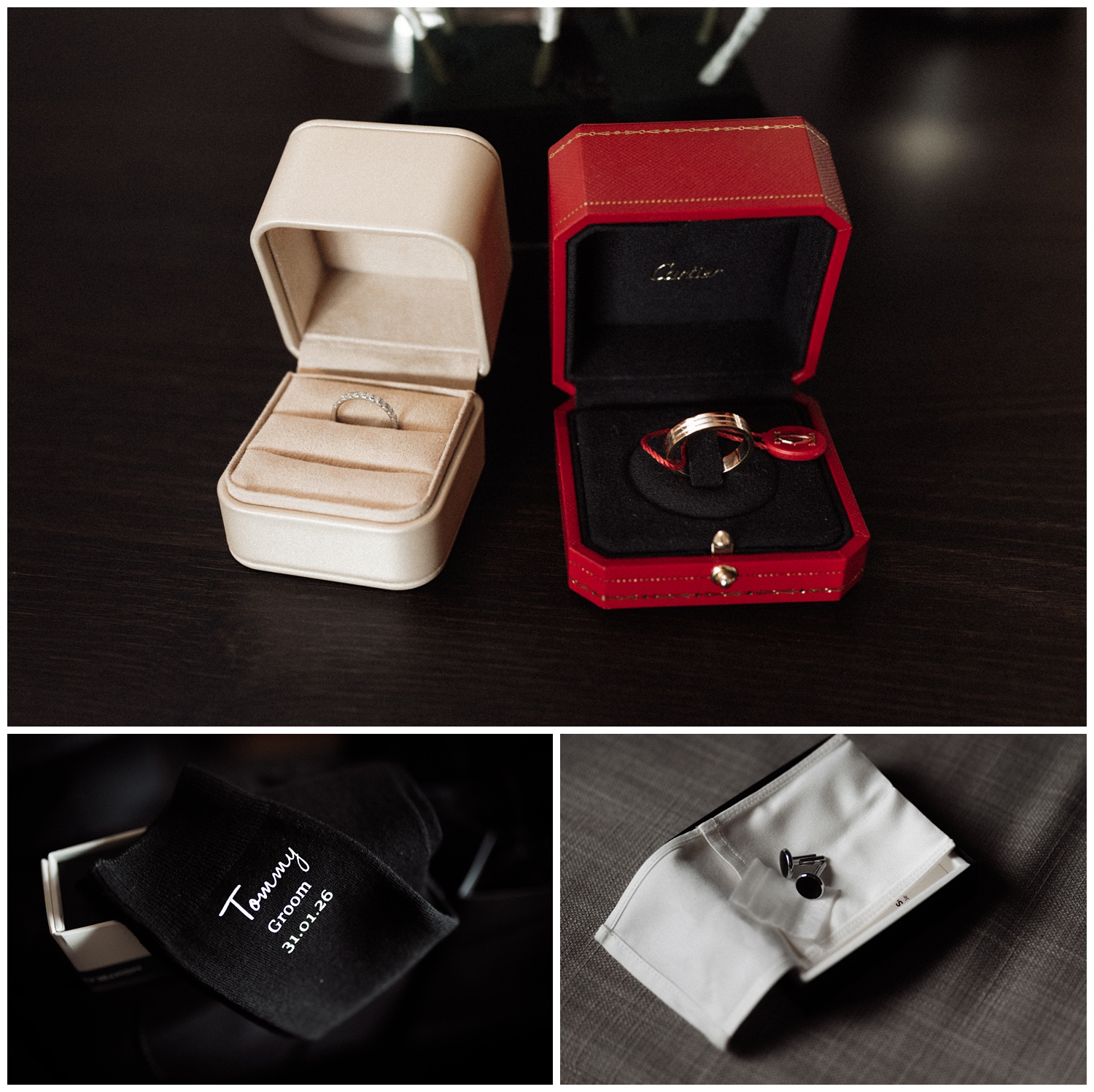 Marylebone Town Hall Wedding photographer - The grooms wedding details