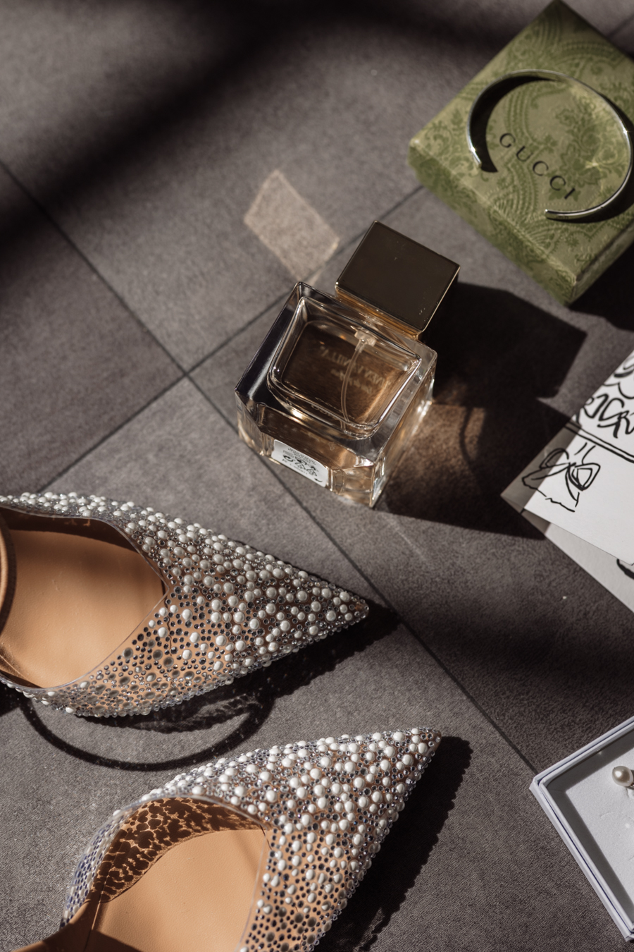 Editorial luxury wedding details for the bride