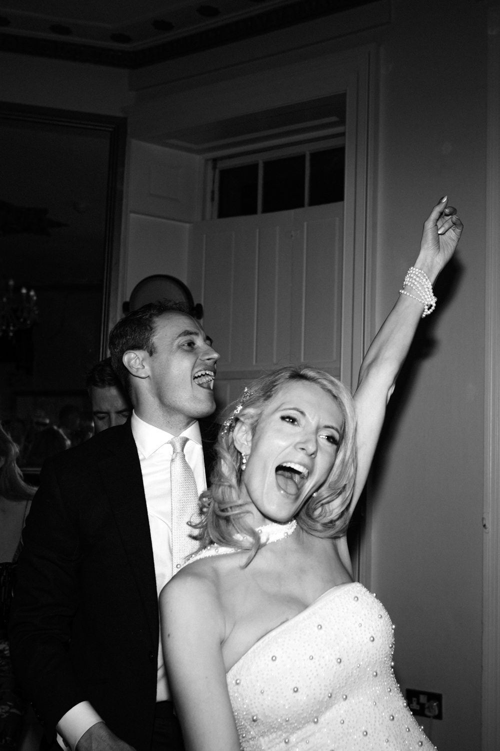 Unposed Gosfield Hall wedding photography party moments